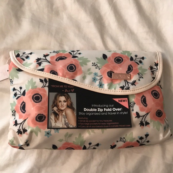 flower beauty cosmetic bag
